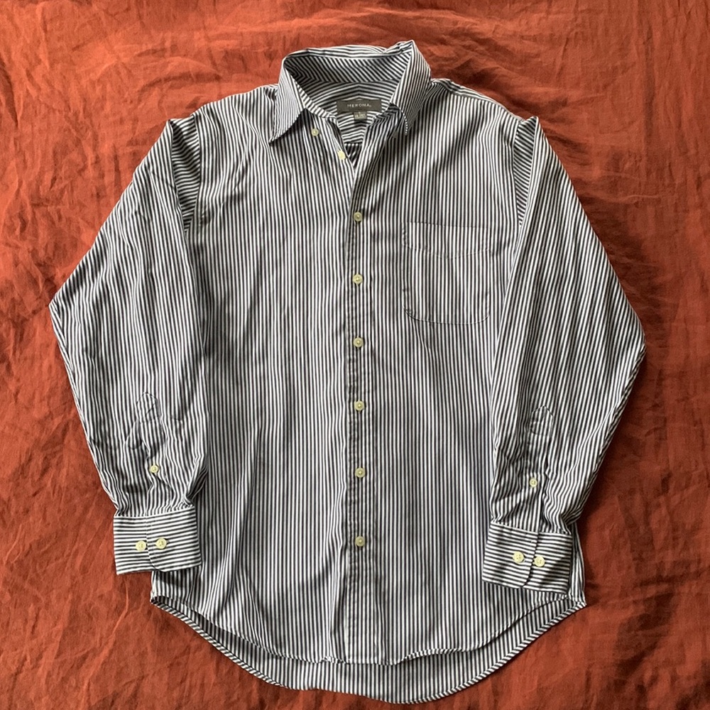 Men’s Striped Button Down Merona